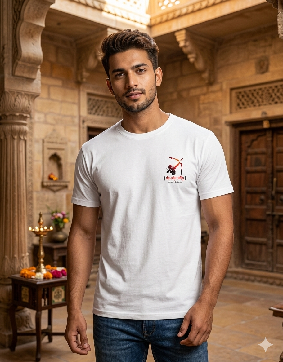 Jai Shri Ram Minimal T-Shirt – Ram Bhakt Edition