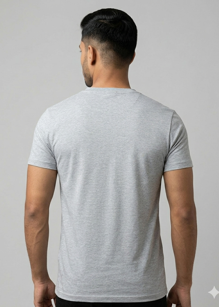 Unisex V-Neck Cotton T-Shirt – 180 GSM Premium Tee