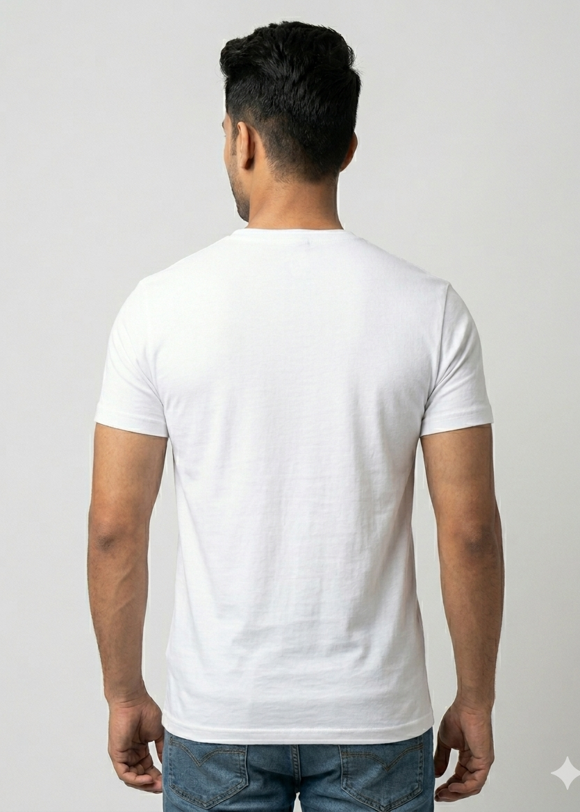 Unisex V-Neck Cotton T-Shirt – 180 GSM Premium Tee