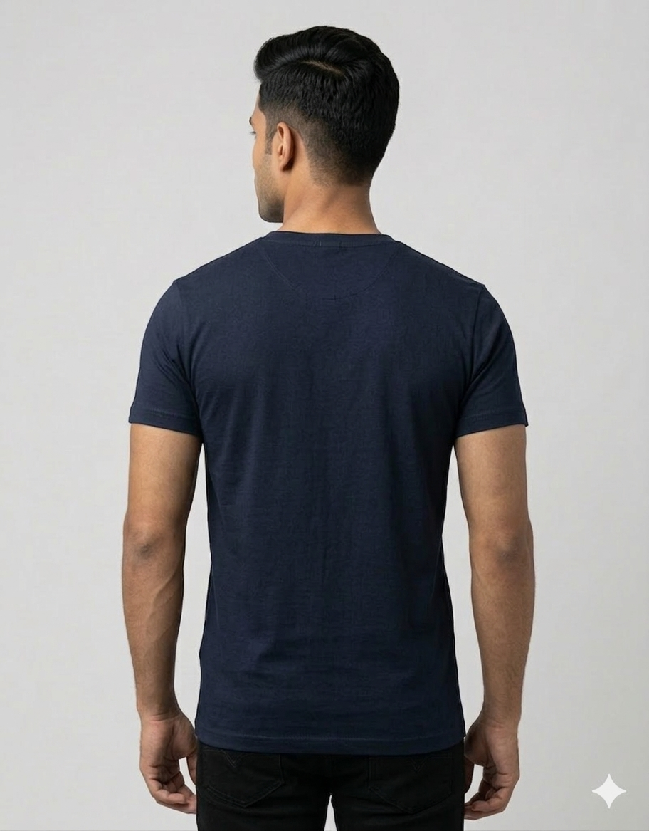 Unisex Plain V-Neck – 180 GSM Cotton T-Shirt @ ₹399