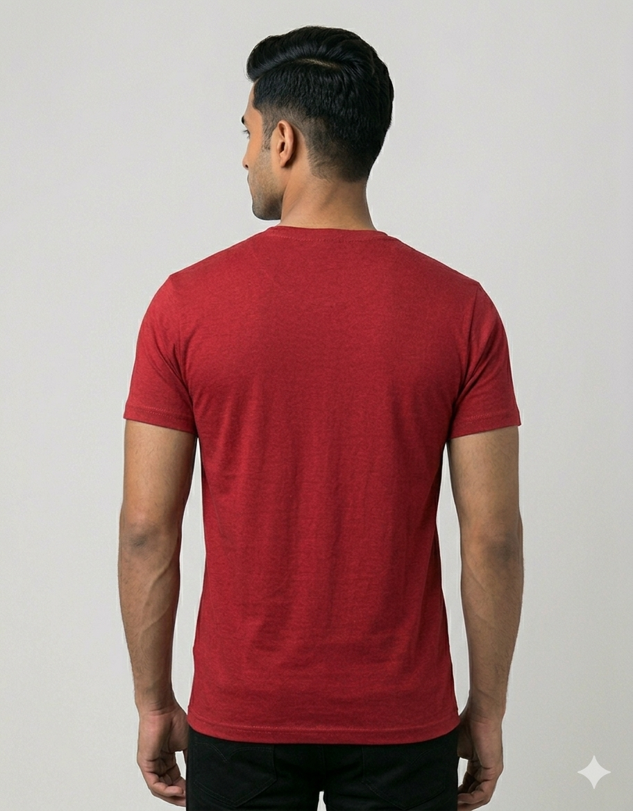 Unisex Plain V-Neck – 180 GSM Cotton T-Shirt @ ₹399