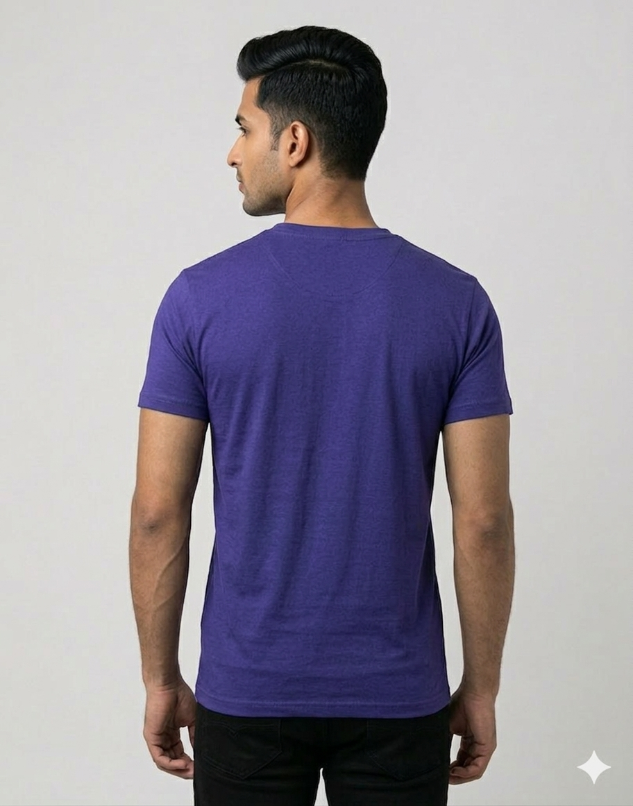 Unisex Plain V-Neck – 180 GSM Cotton T-Shirt @ ₹399